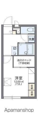 レオパレスアローマ(1K/1階)の間取り写真