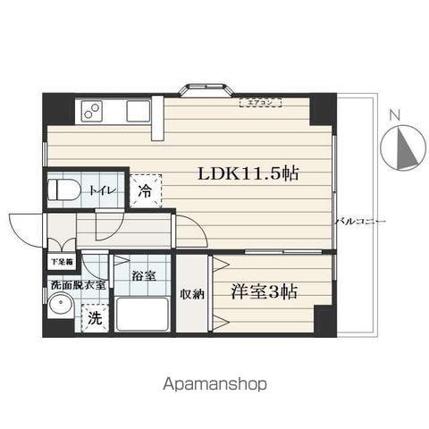 メゾンドRIO(1LDK/1階)の間取り写真