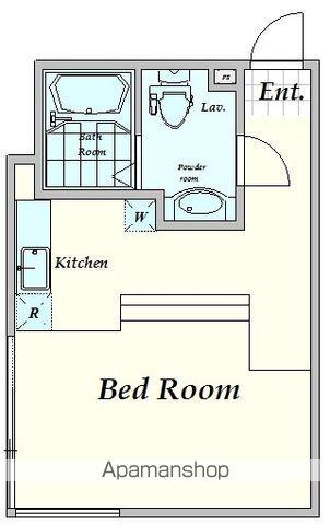 ALERO市谷台町(1K/1階)の間取り写真