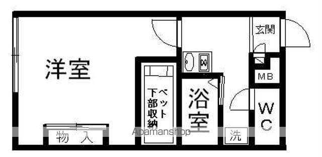 レオパレスどりぃむ21(1K/1階)の間取り写真