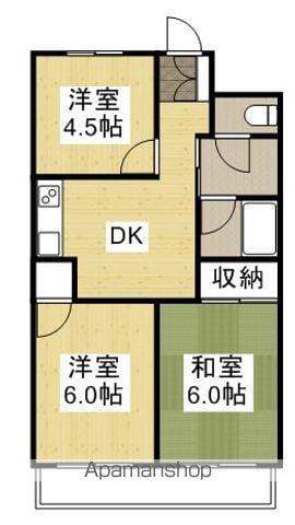 グランピアⅢ(3DK/3階)の間取り写真