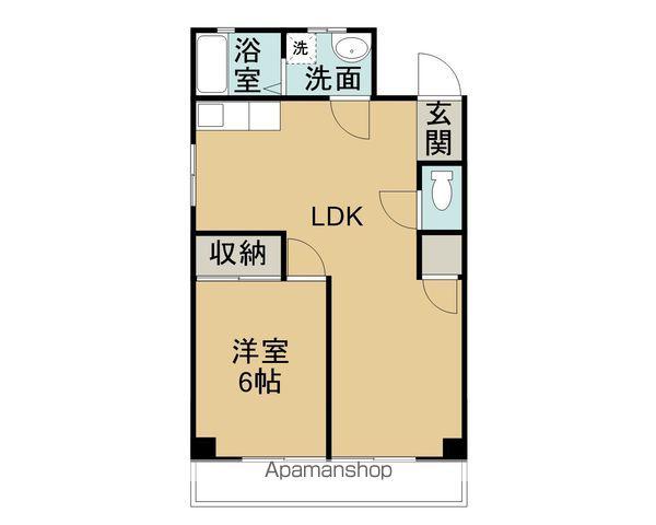 寺尾ビル(2DK/3階)の間取り写真