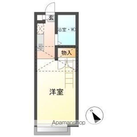 CROWN M&K(1K/2階)の間取り写真