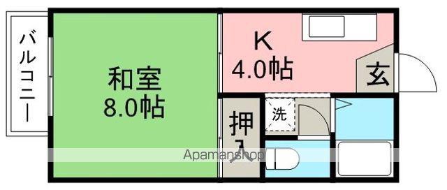 アーバンライフⅡ(1K/2階)の間取り写真