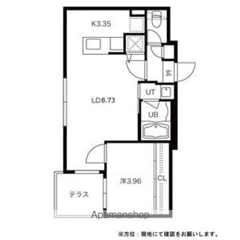 ARISTO北7条(1LDK/1階)の間取り写真