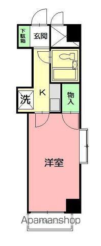 シルフィード平塚(1K/8階)の間取り写真