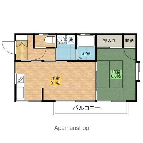 コーポ・エム(1K/2階)の間取り写真