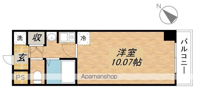 フェリーチェ大橋(1K/7階)の間取り写真