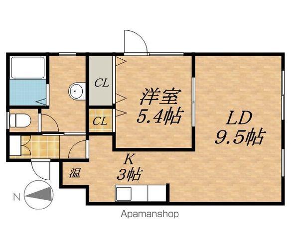 エクセレントステージⅠ(1LDK/1階)の間取り写真