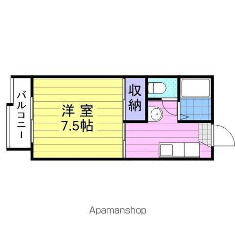 コーポなりさわ(1K/2階)の間取り写真