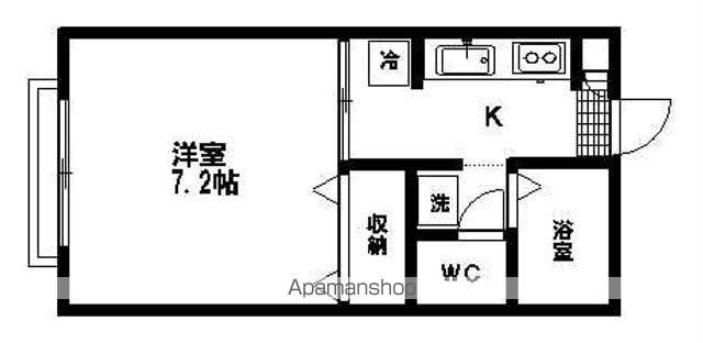 SPRING Ⅰ(1K/1階)の間取り写真