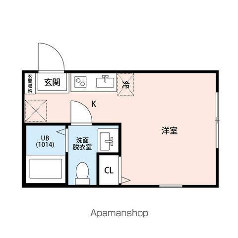 ラフィーネ三ツ沢南町(ワンルーム/1階)の間取り写真