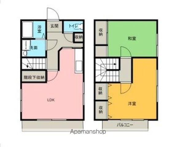 紀勢本線 紀伊内原駅 徒歩30分 2階建 築28年(2LDK)の間取り写真