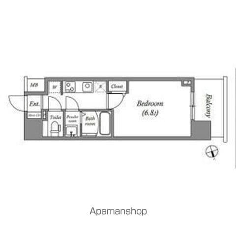 アドバンス名古屋ブランシュ(1K/2階)の間取り写真