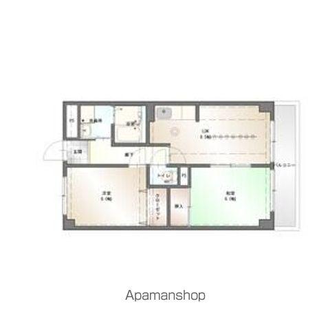 THE WINGS(2LDK/3階)の間取り写真