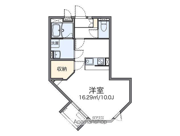 レオネクストムルティ(1K/1階)の間取り写真