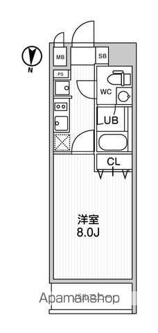 レオーネ南千住Ⅱ(1K/10階)の間取り写真