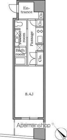 レジディア恵比寿Ⅱ(1K/5階)の間取り写真
