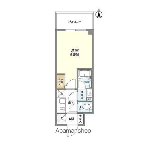 リヴェント難波ウエスト(1K/7階)の間取り写真