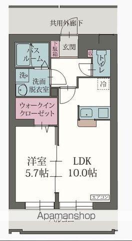 レジーナ(1LDK/1階)の間取り写真