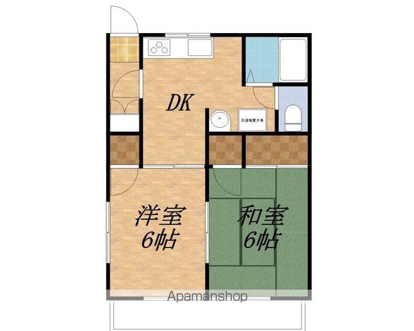 セフィラ北町B(2DK/2階)の間取り写真