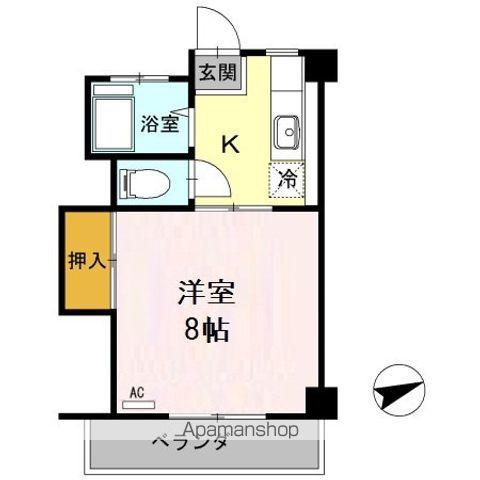 コーポ池内(1K/2階)の間取り写真