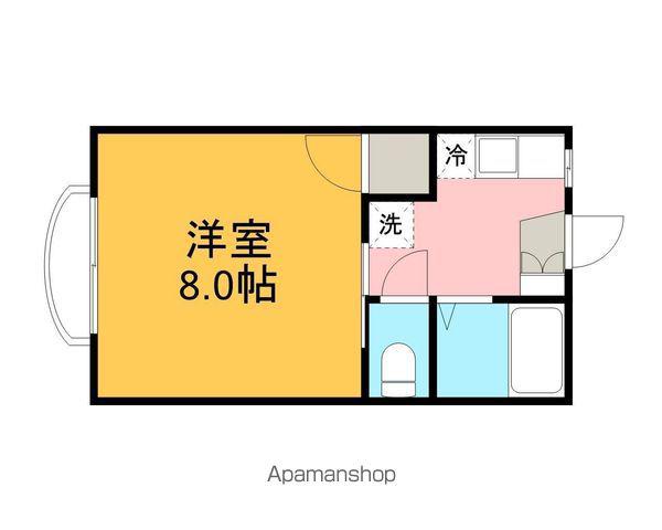 アルビレオE棟(1K/1階)の間取り写真