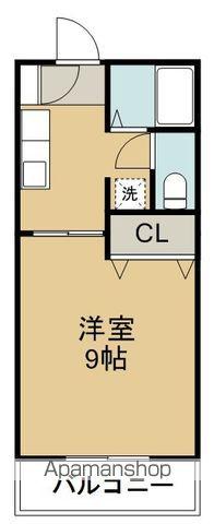 フィレンツェⅠ(1K/1階)の間取り写真