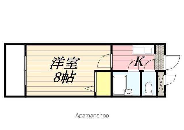 メゾン・ド・ルノン(1K/2階)の間取り写真