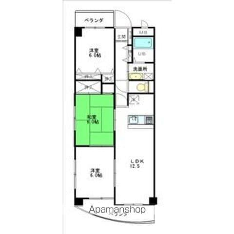 ハイフラッツ213(3LDK/2階)の間取り写真