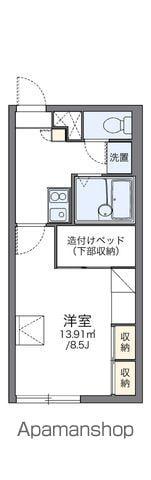 レオパレス福住B(1K/1階)の間取り写真