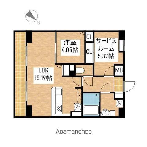 アプリーレ千代田(1SLDK/12階)の間取り写真