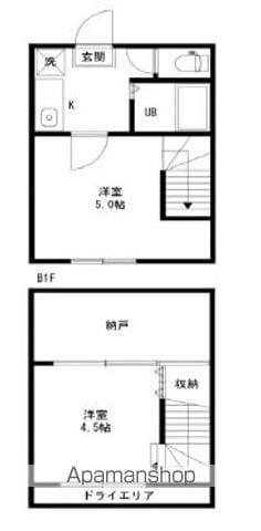 ステージ四ツ谷(1SLDK/1階)の間取り写真