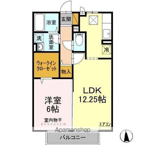 グランド メゾンA(1LDK/1階)の間取り写真