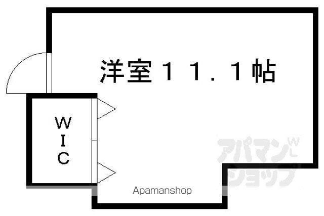 カーサミーア北白川(ワンルーム/2階)の間取り写真