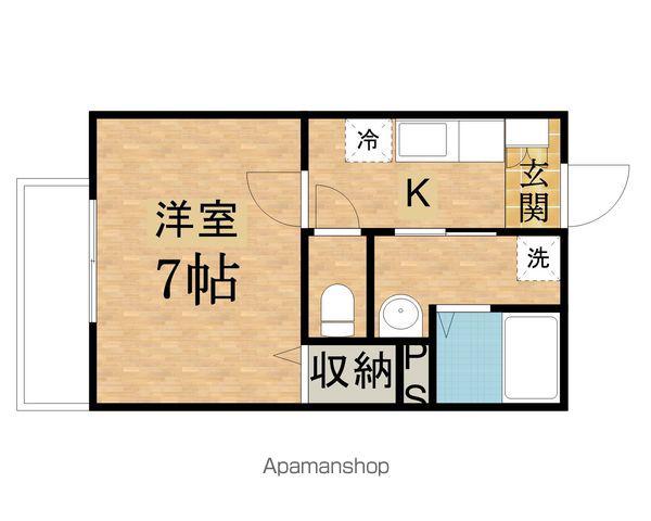 ラ・ジュネス(1K/2階)の間取り写真