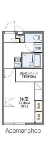 レオパレスセジュール藤(1K/2階)の間取り写真