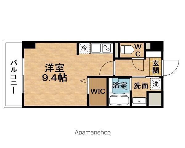 レクシアSHINUMEDADUO(ワンルーム/8階)の間取り写真