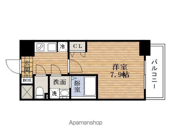 ARDEN谷町(1K/7階)の間取り写真