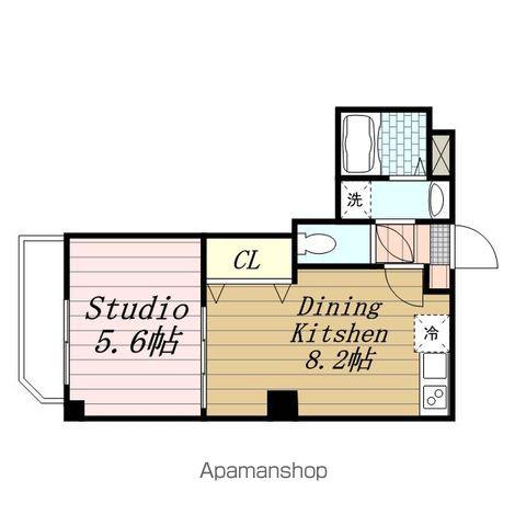 ツリーフィールド幕張(1DK/3階)の間取り写真