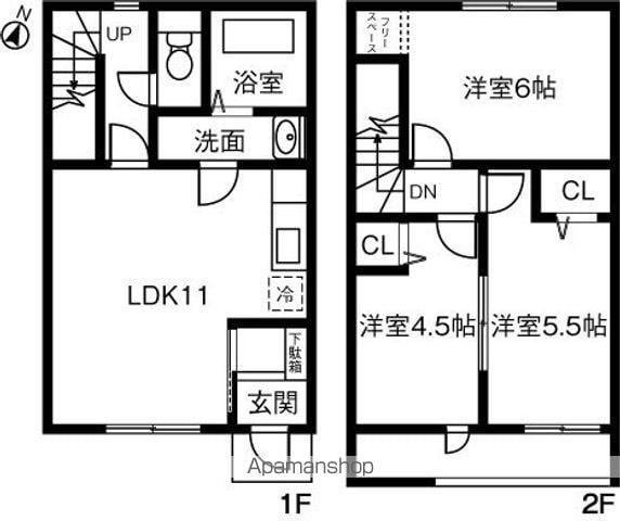 ＪＥＵＮＥＳＳＥ　Ｄ(3LDK)の間取り写真
