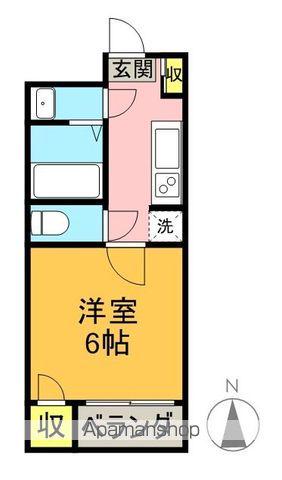 グレース21(1K/3階)の間取り写真