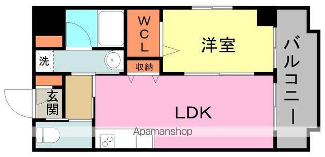 ARIETTA SHINTORI(1LDK/6階)の間取り写真