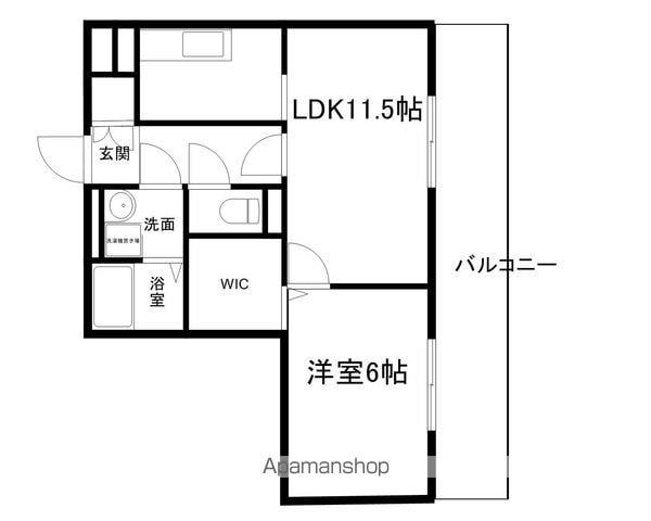 セジュールイマチ(1LDK/1階)の間取り写真