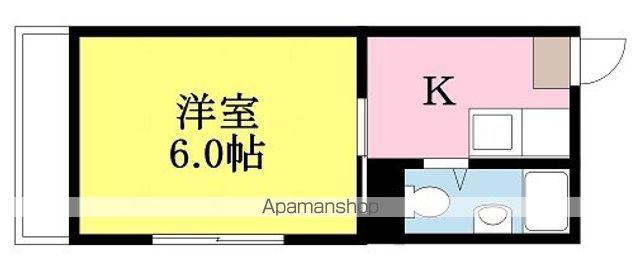 渡部マンション(1K/5階)の間取り写真