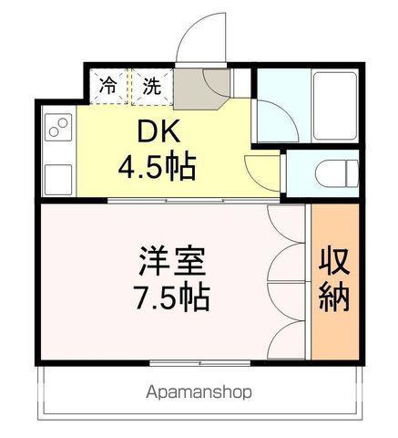 イーグルハイツ高松Ⅱ(1DK/3階)の間取り写真