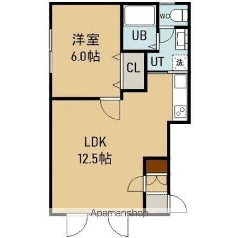 ピュアコートⅢ(1LDK/2階)の間取り写真