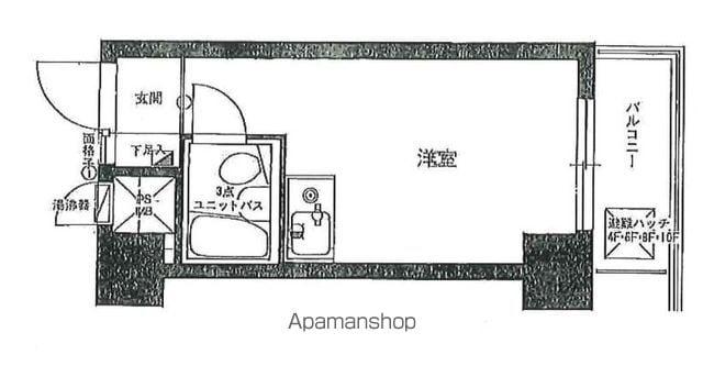 ライオンズマンション西新宿第7(ワンルーム/11階)の間取り写真