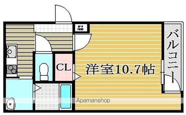 フジパレス山之内Ⅹ番館(1K/2階)の間取り写真