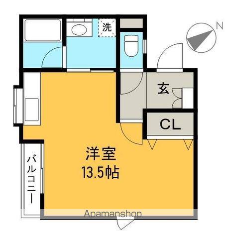とさでん交通桟橋線 桟橋通四丁目駅 徒歩7分 3階建 築26年(ワンルーム/2階)の間取り写真